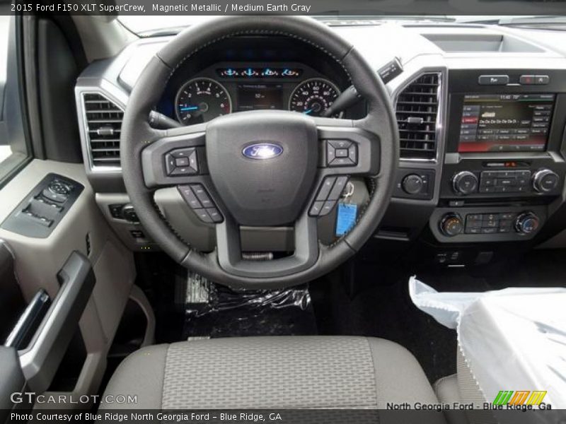 Magnetic Metallic / Medium Earth Gray 2015 Ford F150 XLT SuperCrew