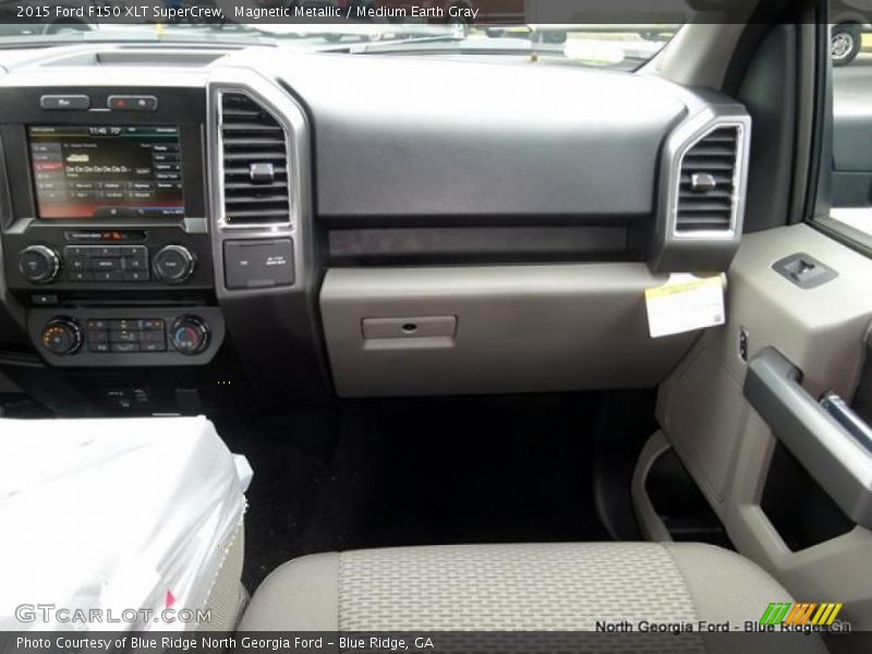 Magnetic Metallic / Medium Earth Gray 2015 Ford F150 XLT SuperCrew