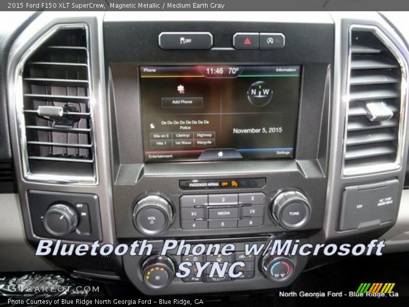 Magnetic Metallic / Medium Earth Gray 2015 Ford F150 XLT SuperCrew