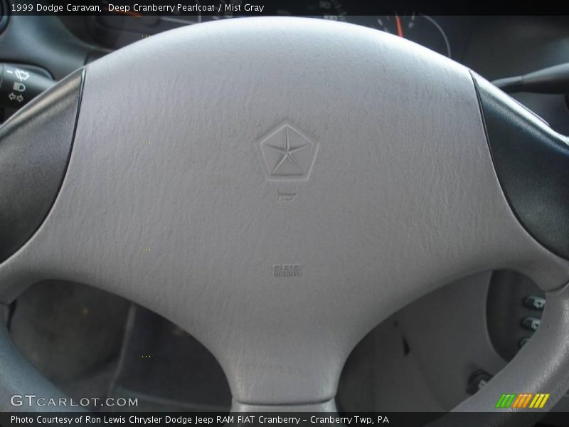 Deep Cranberry Pearlcoat / Mist Gray 1999 Dodge Caravan