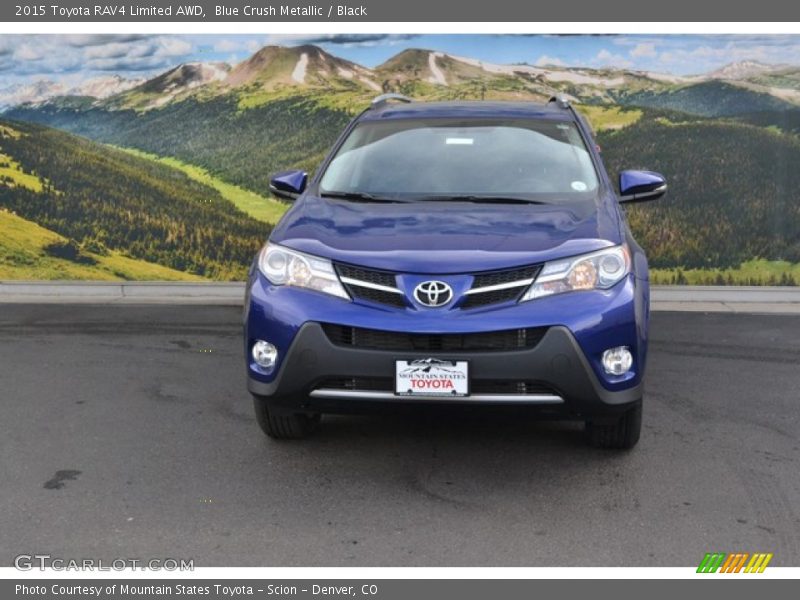 Blue Crush Metallic / Black 2015 Toyota RAV4 Limited AWD