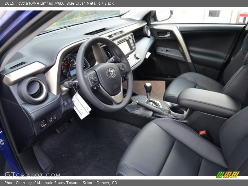 Blue Crush Metallic / Black 2015 Toyota RAV4 Limited AWD