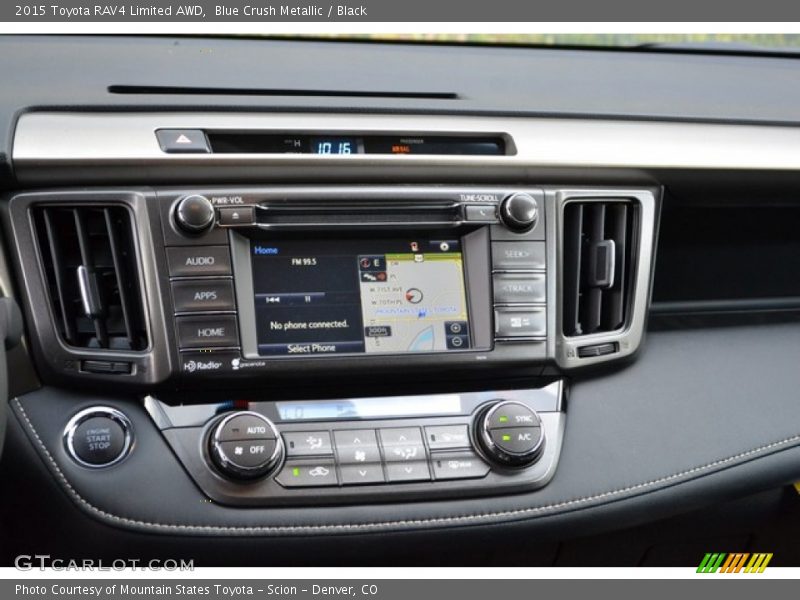 Blue Crush Metallic / Black 2015 Toyota RAV4 Limited AWD