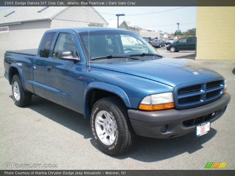 Atlantic Blue Pearlcoat / Dark Slate Gray 2003 Dodge Dakota SXT Club Cab