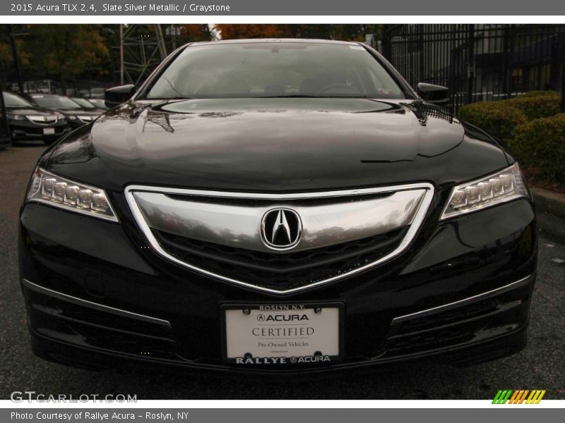 Slate Silver Metallic / Graystone 2015 Acura TLX 2.4