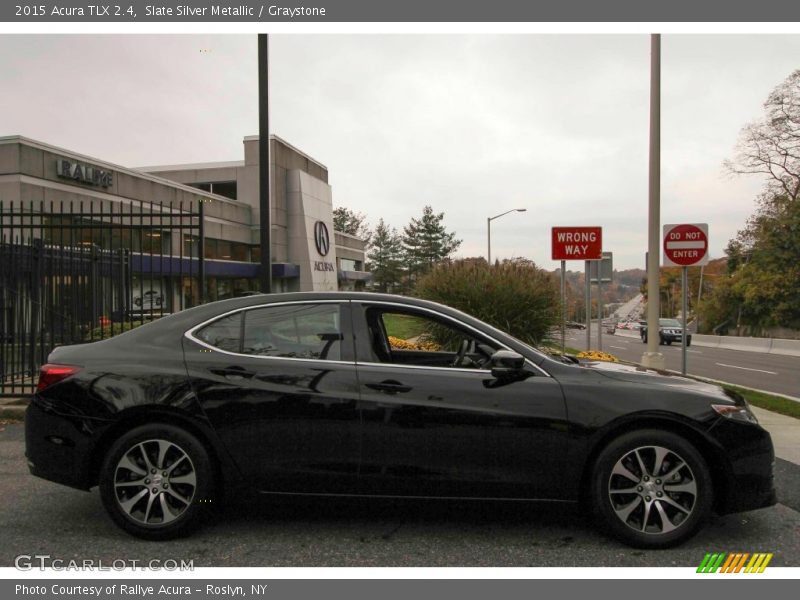 Slate Silver Metallic / Graystone 2015 Acura TLX 2.4