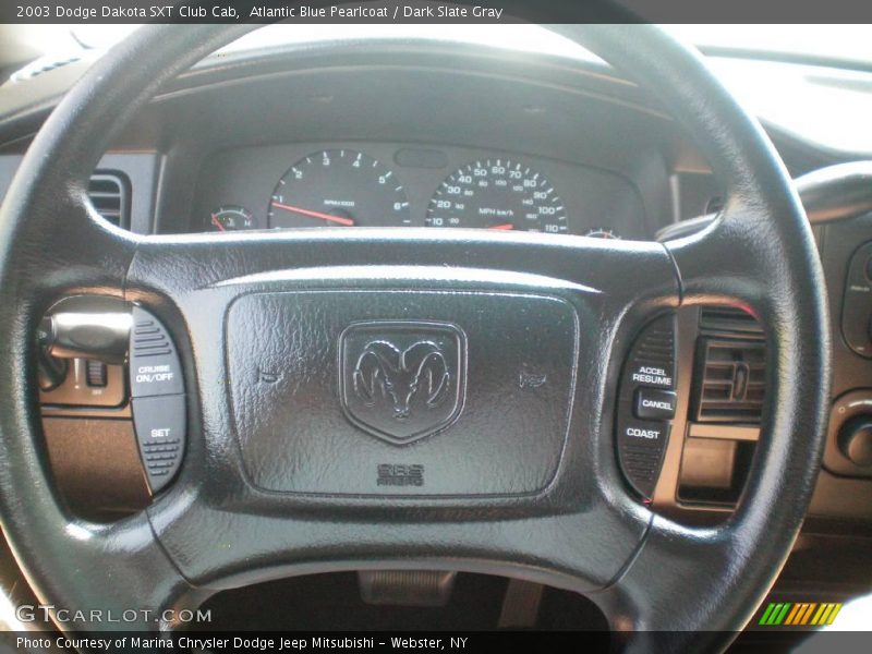 Atlantic Blue Pearlcoat / Dark Slate Gray 2003 Dodge Dakota SXT Club Cab