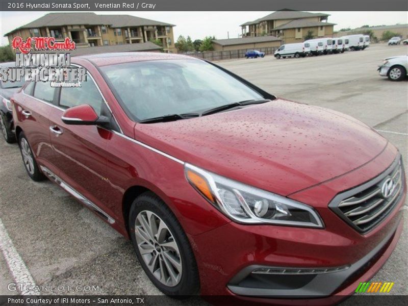 Venetian Red / Gray 2016 Hyundai Sonata Sport