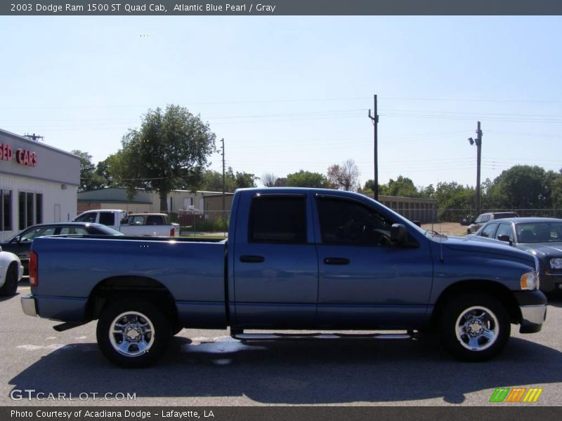 Atlantic Blue Pearl / Gray 2003 Dodge Ram 1500 ST Quad Cab
