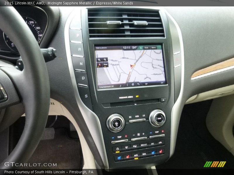 Controls of 2015 MKC AWD