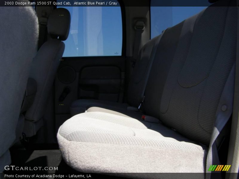 Atlantic Blue Pearl / Gray 2003 Dodge Ram 1500 ST Quad Cab
