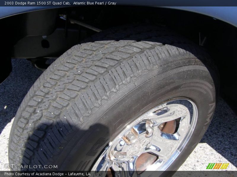 Atlantic Blue Pearl / Gray 2003 Dodge Ram 1500 ST Quad Cab