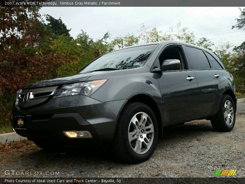 Nimbus Gray Metallic / Parchment 2007 Acura MDX Technology