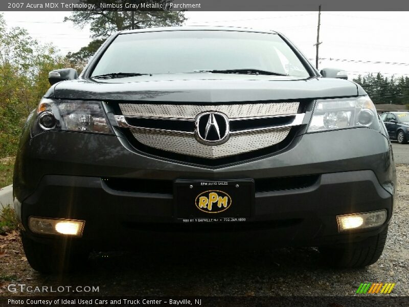 Nimbus Gray Metallic / Parchment 2007 Acura MDX Technology