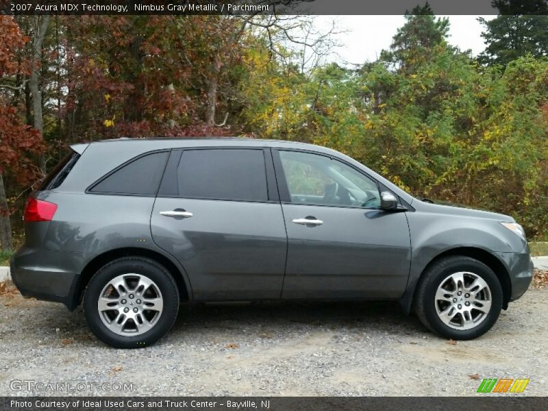 Nimbus Gray Metallic / Parchment 2007 Acura MDX Technology