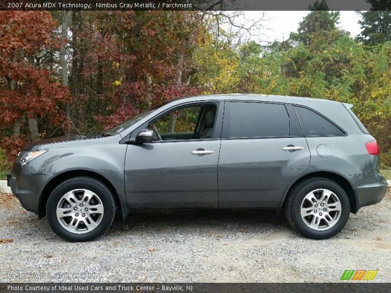 Nimbus Gray Metallic / Parchment 2007 Acura MDX Technology