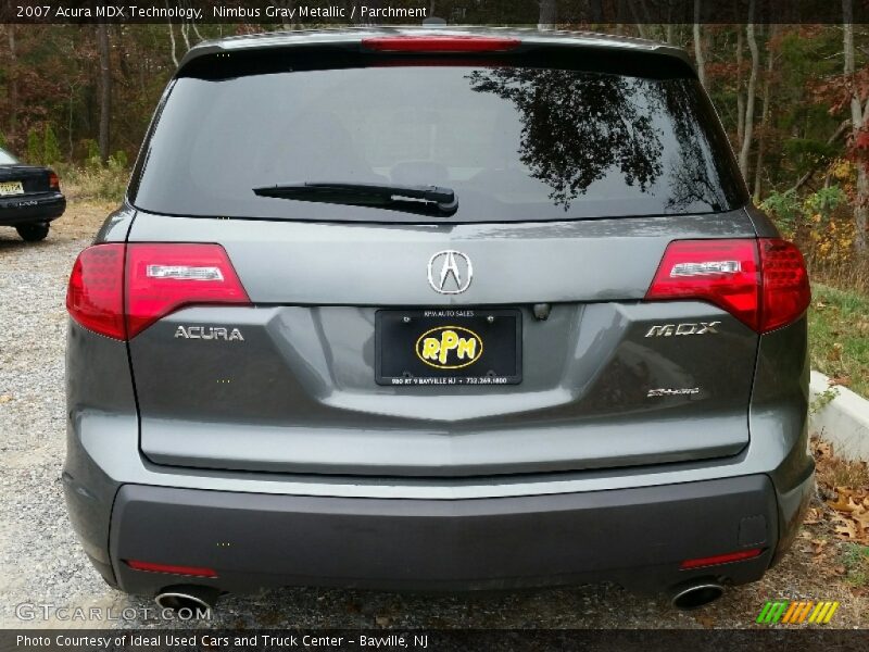 Nimbus Gray Metallic / Parchment 2007 Acura MDX Technology