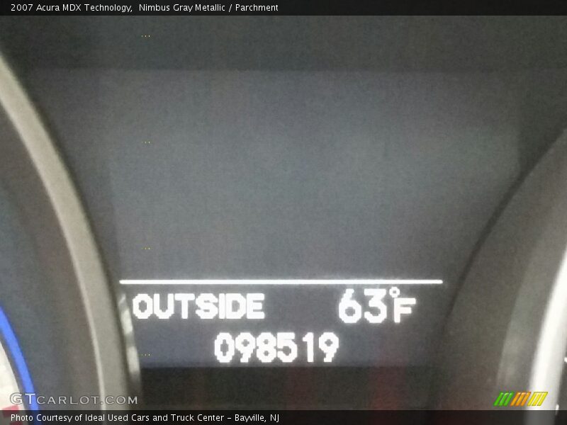 Nimbus Gray Metallic / Parchment 2007 Acura MDX Technology