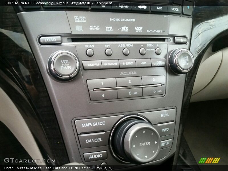 Nimbus Gray Metallic / Parchment 2007 Acura MDX Technology