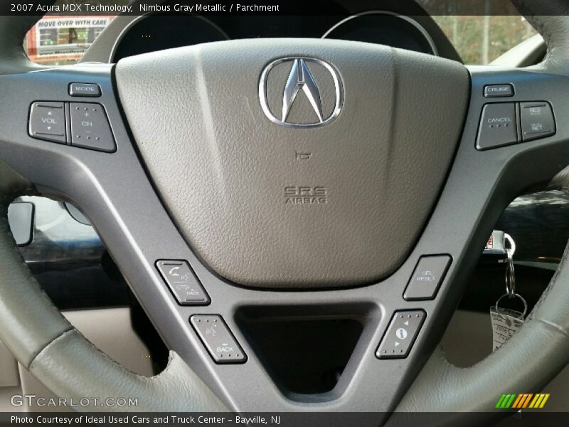 Nimbus Gray Metallic / Parchment 2007 Acura MDX Technology