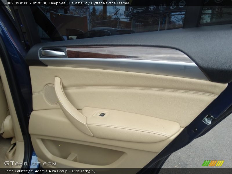 Deep Sea Blue Metallic / Oyster Nevada Leather 2009 BMW X6 xDrive50i