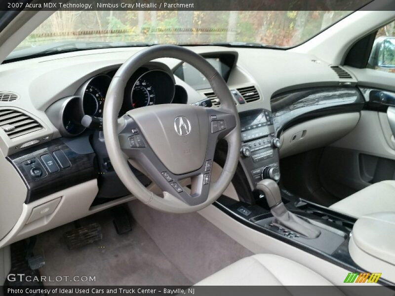 Nimbus Gray Metallic / Parchment 2007 Acura MDX Technology