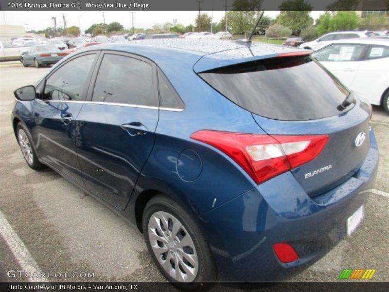 Windy Sea Blue / Beige 2016 Hyundai Elantra GT