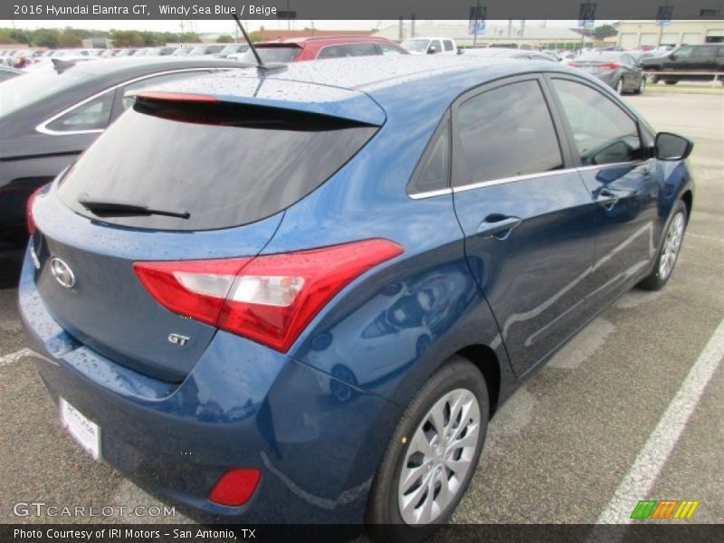 Windy Sea Blue / Beige 2016 Hyundai Elantra GT