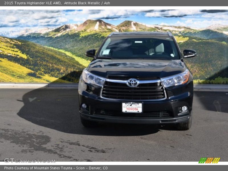 Attitude Black Metallic / Ash 2015 Toyota Highlander XLE AWD