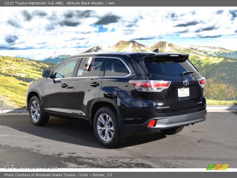 Attitude Black Metallic / Ash 2015 Toyota Highlander XLE AWD