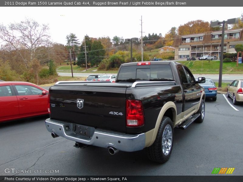 Rugged Brown Pearl / Light Pebble Beige/Bark Brown 2011 Dodge Ram 1500 Laramie Quad Cab 4x4