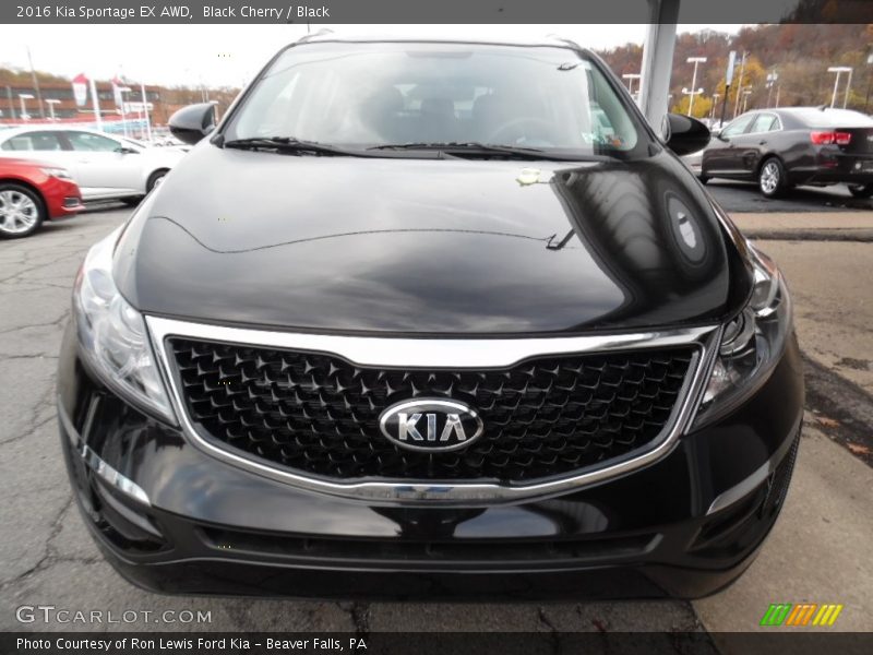 Black Cherry / Black 2016 Kia Sportage EX AWD