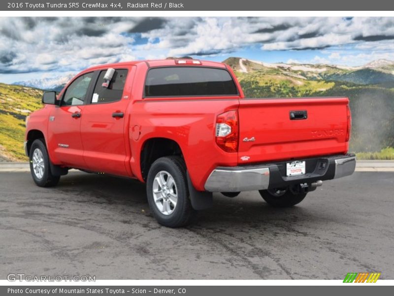 Radiant Red / Black 2016 Toyota Tundra SR5 CrewMax 4x4
