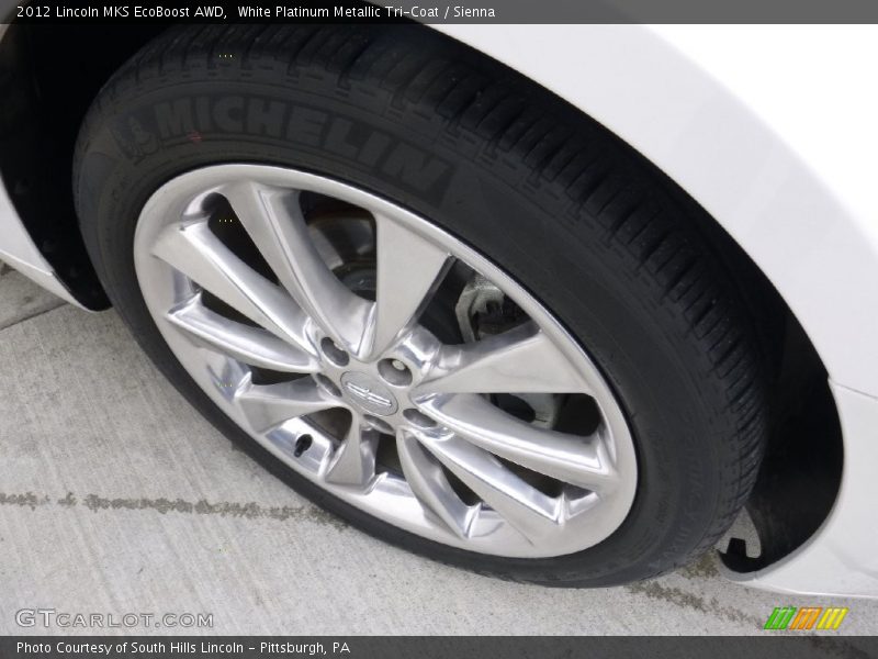White Platinum Metallic Tri-Coat / Sienna 2012 Lincoln MKS EcoBoost AWD