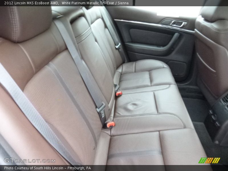 White Platinum Metallic Tri-Coat / Sienna 2012 Lincoln MKS EcoBoost AWD