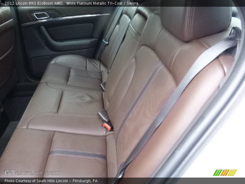 White Platinum Metallic Tri-Coat / Sienna 2012 Lincoln MKS EcoBoost AWD