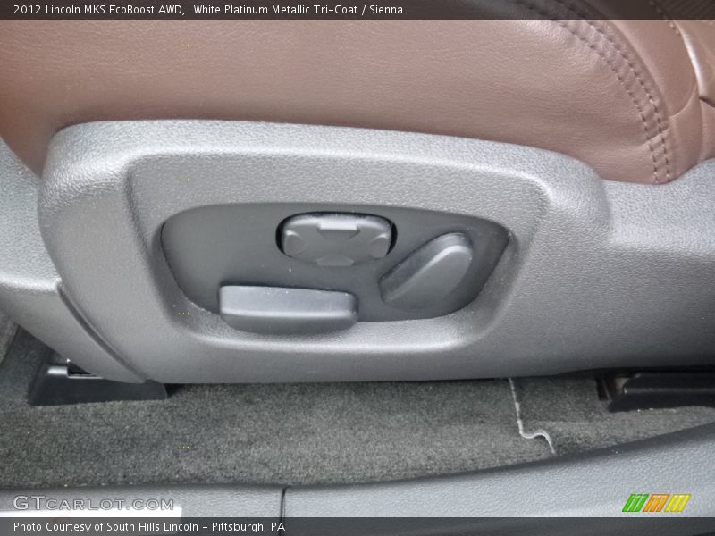 White Platinum Metallic Tri-Coat / Sienna 2012 Lincoln MKS EcoBoost AWD