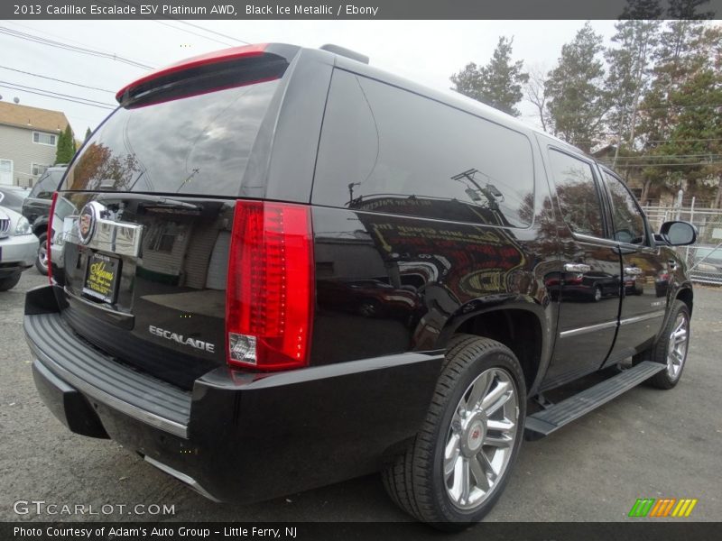 Black Ice Metallic / Ebony 2013 Cadillac Escalade ESV Platinum AWD