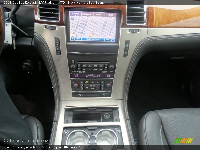 Black Ice Metallic / Ebony 2013 Cadillac Escalade ESV Platinum AWD