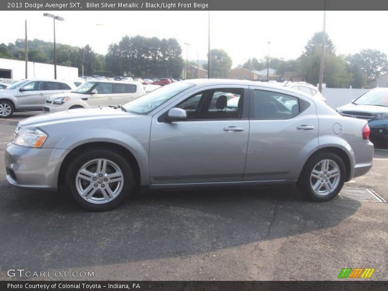 Billet Silver Metallic / Black/Light Frost Beige 2013 Dodge Avenger SXT