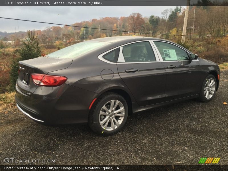 Granite Crystal Metallic / Black 2016 Chrysler 200 Limited