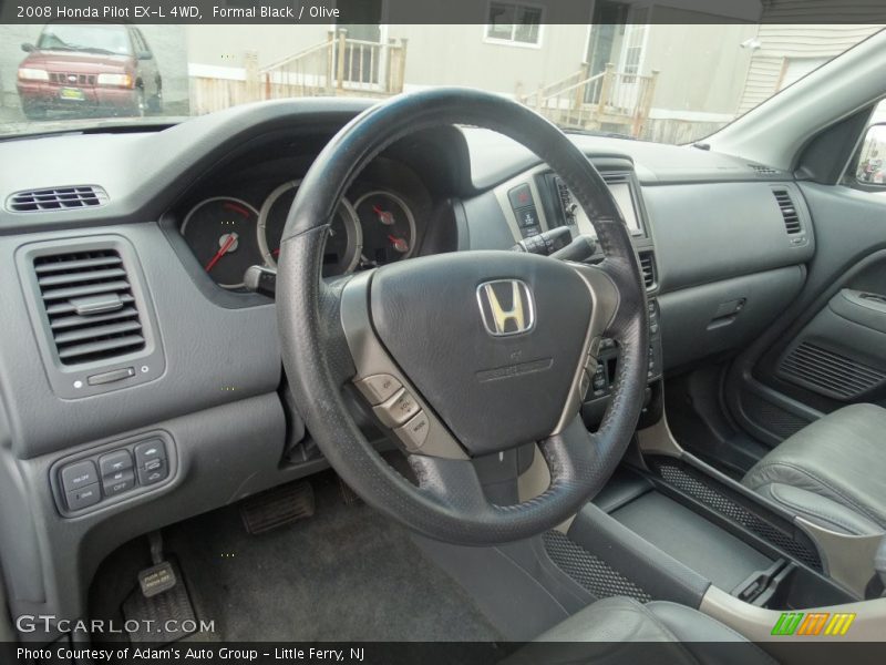 Formal Black / Olive 2008 Honda Pilot EX-L 4WD