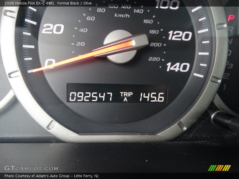 Formal Black / Olive 2008 Honda Pilot EX-L 4WD