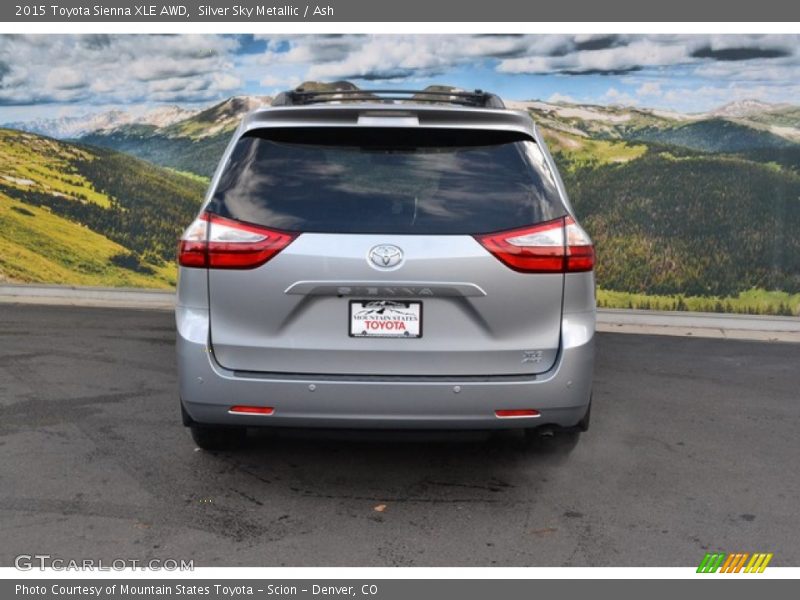Silver Sky Metallic / Ash 2015 Toyota Sienna XLE AWD
