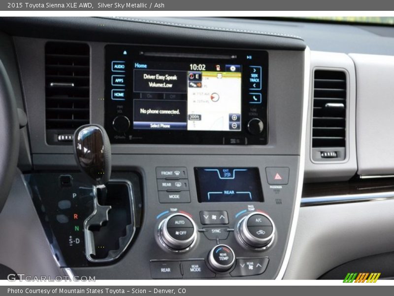 Silver Sky Metallic / Ash 2015 Toyota Sienna XLE AWD