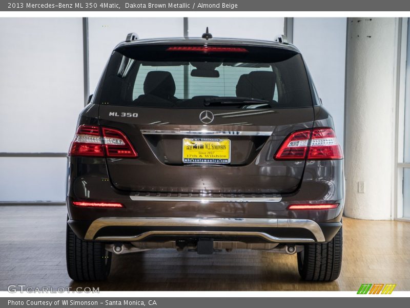 Dakota Brown Metallic / Almond Beige 2013 Mercedes-Benz ML 350 4Matic