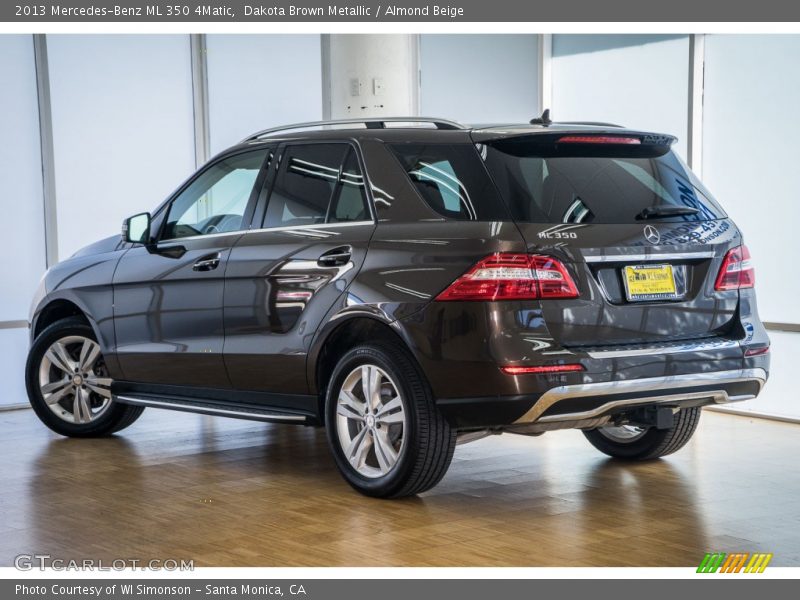 Dakota Brown Metallic / Almond Beige 2013 Mercedes-Benz ML 350 4Matic