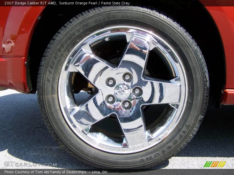 Sunburst Orange Pearl / Pastel Slate Gray 2007 Dodge Caliber R/T AWD