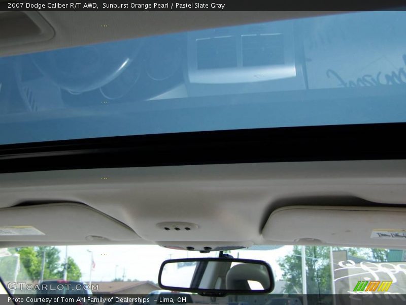 Sunburst Orange Pearl / Pastel Slate Gray 2007 Dodge Caliber R/T AWD