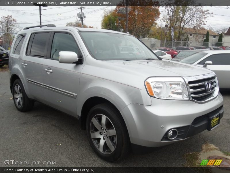 Alabaster Silver Metallic / Black 2013 Honda Pilot Touring 4WD